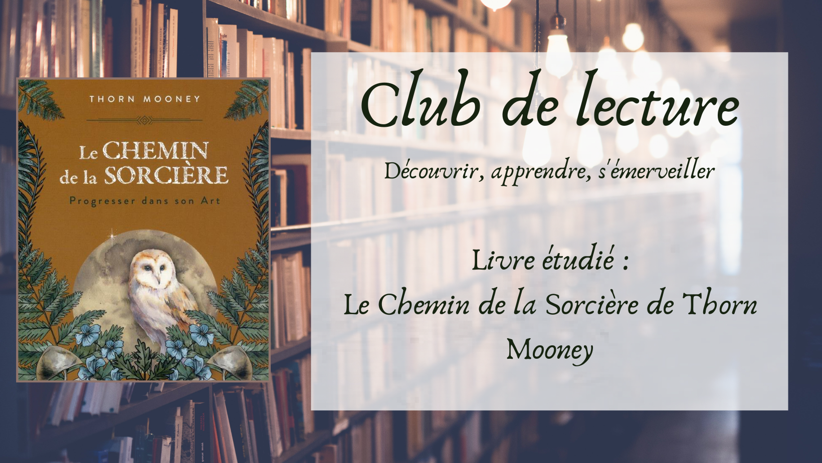 ANNULE : Club de lecture